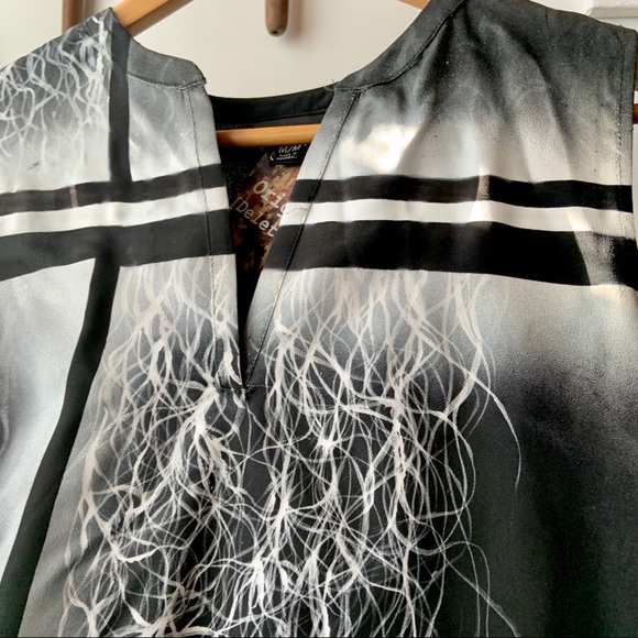 Original Art Up-cycle Tunic size M, Mossimo $15 - Picture 4 of 10